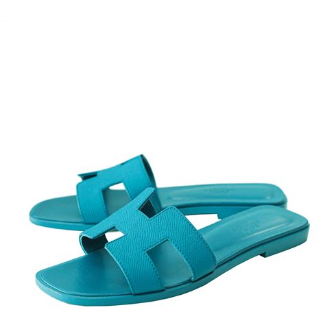 hermes izmir sandals blue|hermes epson sandals.